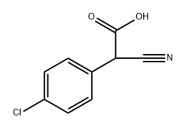 4-Chlorphenyl-cyanessigsaeure 结构式
