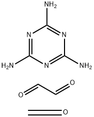 乙二醛与甲醛和1,3,5-三嗪-2,4,6-三胺的聚合物 结构式