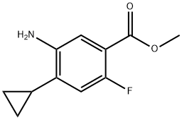 5-氨基-4-环丙基-2-氟苯甲酸甲酯 结构式
