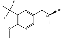 (S)-1-(6-甲氧基-5-(三氟甲基)吡啶-3-基)丙-2-醇 结构式