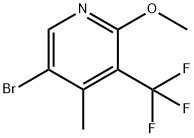 5-溴-2-甲氧基-4-甲基-3-(三氟甲基)吡啶 结构式