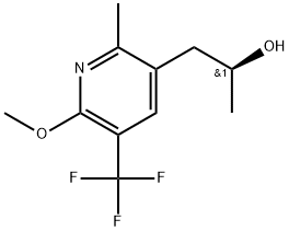 (S)-1-(6-甲氧基-2-甲基-5-(三氟甲基)吡啶-3-基)丙-2-醇 结构式