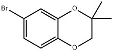 7-溴-2,2-二甲基-2,3-二氢苯并[B][1,4]二氧芑 结构式