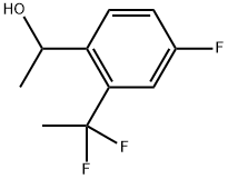 1-(2-(1,1-二氟乙基)-4-氟苯基)乙-1-醇 结构式