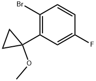 1-溴-4-氟-2-(1-甲氧基环丙基)苯 结构式