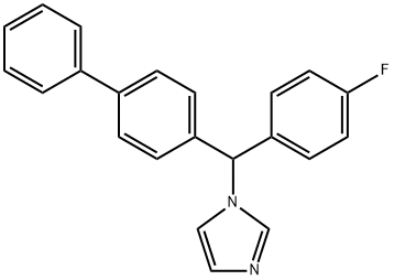 1-([1,1'-联苯]-4-基(4-氟苯基)甲基)-1H-咪唑 结构式