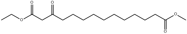3-氧代十四烷二酸-1-乙酯-14-甲酯 结构式