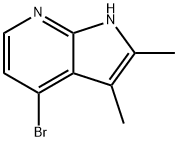 4-溴-2,3-二甲基-1H-吡咯并[2,3-B]吡啶 结构式