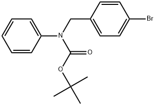 (4-溴苄基)(苯基)氨基甲酸叔丁酯 结构式