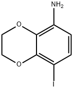 8-碘-2,3-二氢苯并[B][1,4]二噁英-5-胺 结构式