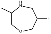 6-氟-3-甲基-1,4-氧杂氮杂环己烷 结构式