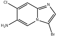 3-溴-7-氯咪唑并[1,2-A]吡啶-6-胺 结构式