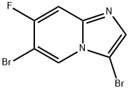3,6-二溴-7-氟咪唑并[1,2-A]吡啶 结构式