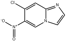 7-氯-6-硝基咪唑并[1,2-A]吡啶 结构式
