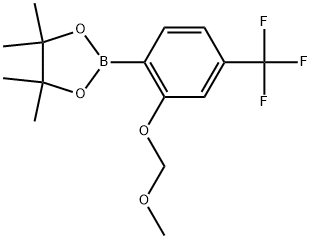 2-(2-(METHOXYMETHOXY)-4-(TRIFLUOROMETHYL)PHENYL)-4,4,5,5- 结构式