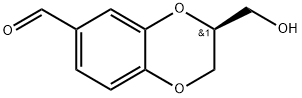 (S)-3-(羟甲基)-2,3-二氢苯并[B][1,4]二噁英-6-甲醛 结构式