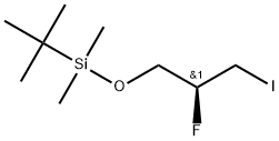 (S)-叔丁基(2-氟-3-碘丙氧基)二甲基硅烷 结构式