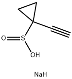 1-乙炔基环丙烷-1-亚磺酸盐(钠) 结构式