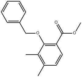 Benzoic acid, 3,4-dimethyl-2-(phenylmethoxy)-, methyl ester 结构式