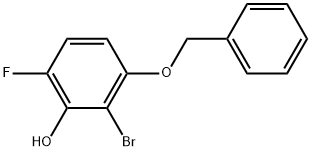 3-(Benzyloxy)-2-bromo-6-fluorophenol 结构式