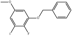 1-(Benzyloxy)-2-fluoro-3-iodo-5-methoxybenzene 结构式