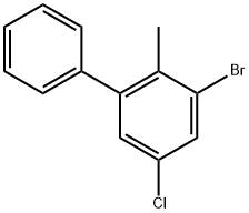 3-Bromo-5-chloro-2-methyl-1,1'-biphenyl 结构式