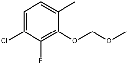 1-Chloro-2-fluoro-3-(methoxymethoxy)-4-methylbenzene 结构式