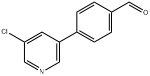 4-(5-chloropyridin-3-yl)benzaldehyde 结构式