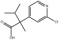 4-吡啶乙酸,2-氯-Α-甲基-Α-(1-甲基乙基) 结构式