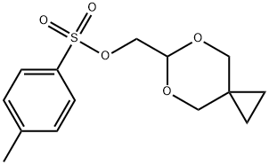 (5,7-二噁螺[2.5]辛-6-基)甲基-4-甲基苯磺酸盐 结构式