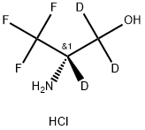 (S)-2-氨基-3,3,3-三氟丙-1-醇-D3(盐酸盐) 结构式