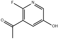 1-(2-氟-5-羟基吡啶-3-基)乙-1-酮 结构式