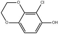5-氯-2,3-二氢苯并[B][1,4]二噁英-6-醇 结构式