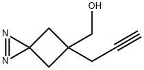 (5-(丙-2-炔-1-基)-1,2-二氮杂螺[2.3]己-1-烯-5-基)甲醇 结构式