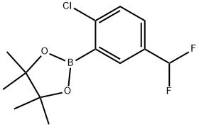 2-(2-CHLORO-5-(DIFLUOROMETHYL)PHENYL)-4,4,5,5-TETRAMETHYL 结构式