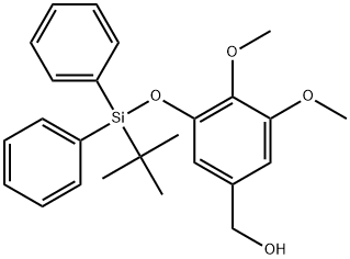 (3-((叔丁基二苯基甲硅烷基)氧基)-4,5-二甲氧基苯基)甲醇 结构式