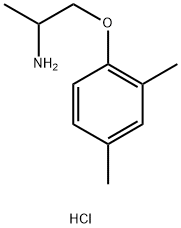 6-Demethyl 4-Methyl Mexiletine Hydrochloride 结构式