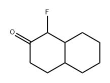 2(1H)-Naphthalenone,  1-fluoro-3,4,4a-alpha-,5,6,7,8,8a-bta--octahydro-  (8CI) 结构式