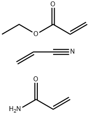 2-Propenoic acid, ethyl ester, polymer with 2-propenamide and 2-propenenitrile 结构式