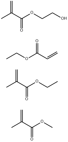 甲基丙烯酸乙酯和甲基丙烯酸甲酯的聚合物 结构式