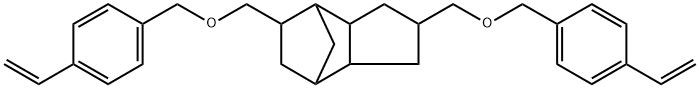 2,5-双[[(4-乙烯基苯基)甲氧基]甲基]八氢-4,7-甲醚-1H-茚 结构式