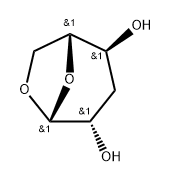 .beta.-D-arabino-Hexopyranose, 1,6-anhydro-3-deoxy- 结构式