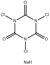 1,3,5-trichloro-1,3,5-triazine-2,4,6(1H,3H,5H)-trione, sodium salt  结构式