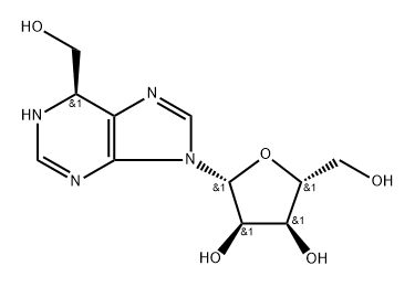 6-hydroxymethyl-1,6-dihydropurine ribonucleoside 结构式