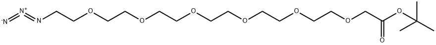 AZIDO-PEG6-CH2CO2TBU 结构式
