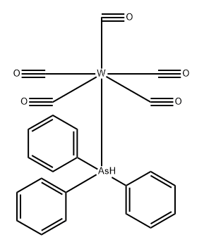 Tungsten,pentacarbonyl(triphenylarsine)-(OC-6-22)- 结构式