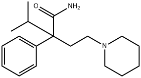 α-Isopropyl-α-phenyl-1-piperidinebutyramide 结构式