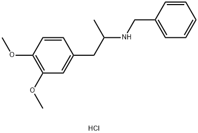 N-benzyl-3,4-DMA (hydrochloride) 结构式