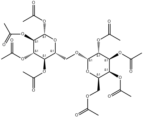 BETA-蜜二糖八乙酸酯 结构式