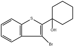 1-(3-bromobenzo[b]thiophen-2-yl)cyclohexanol 结构式